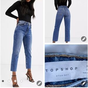 Topshop straight leg jeans 1252